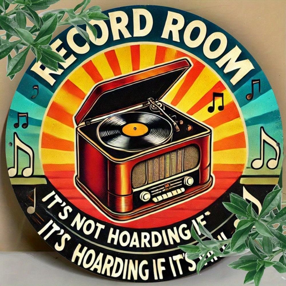 Vintage Metal Wall Art Round Retro Sign Bar Cafe Home Decor