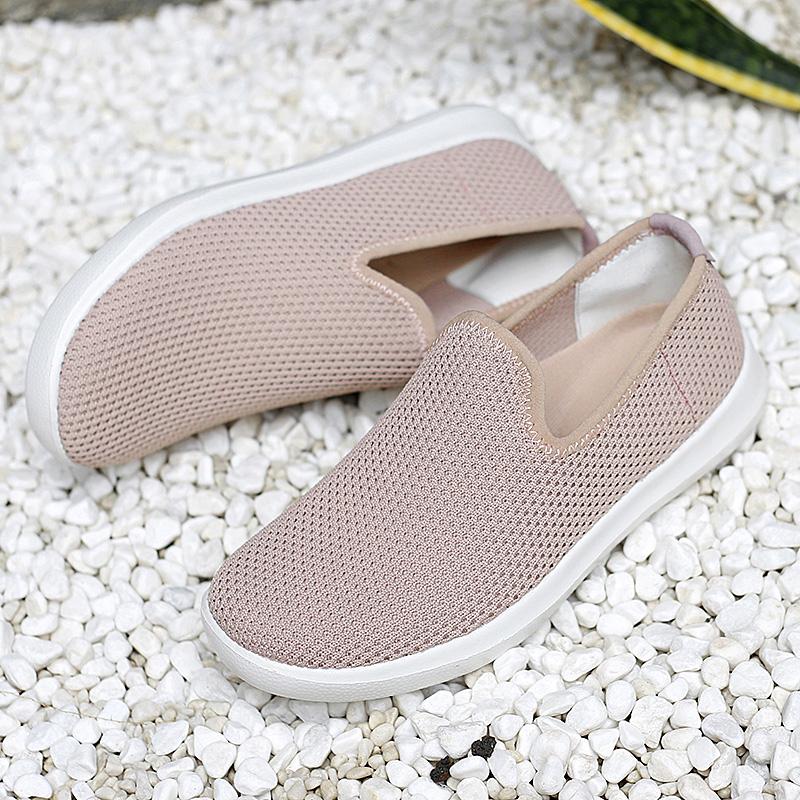 Fashion Anti-skid Casual Flats Shoes for Women Lightweight Slip-on Footwear Soft Comfort Wear-resistant Shoes Fashion Big Size 42
