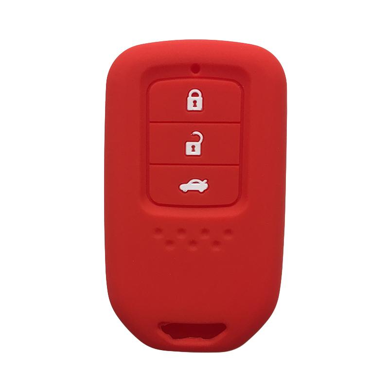 Silicone Key Case Holder for Honda SRV 2021 CR-V Civic 4d 2015 2016 2017 Inspire Key Cover 3Button Remote Smart Case for Keys