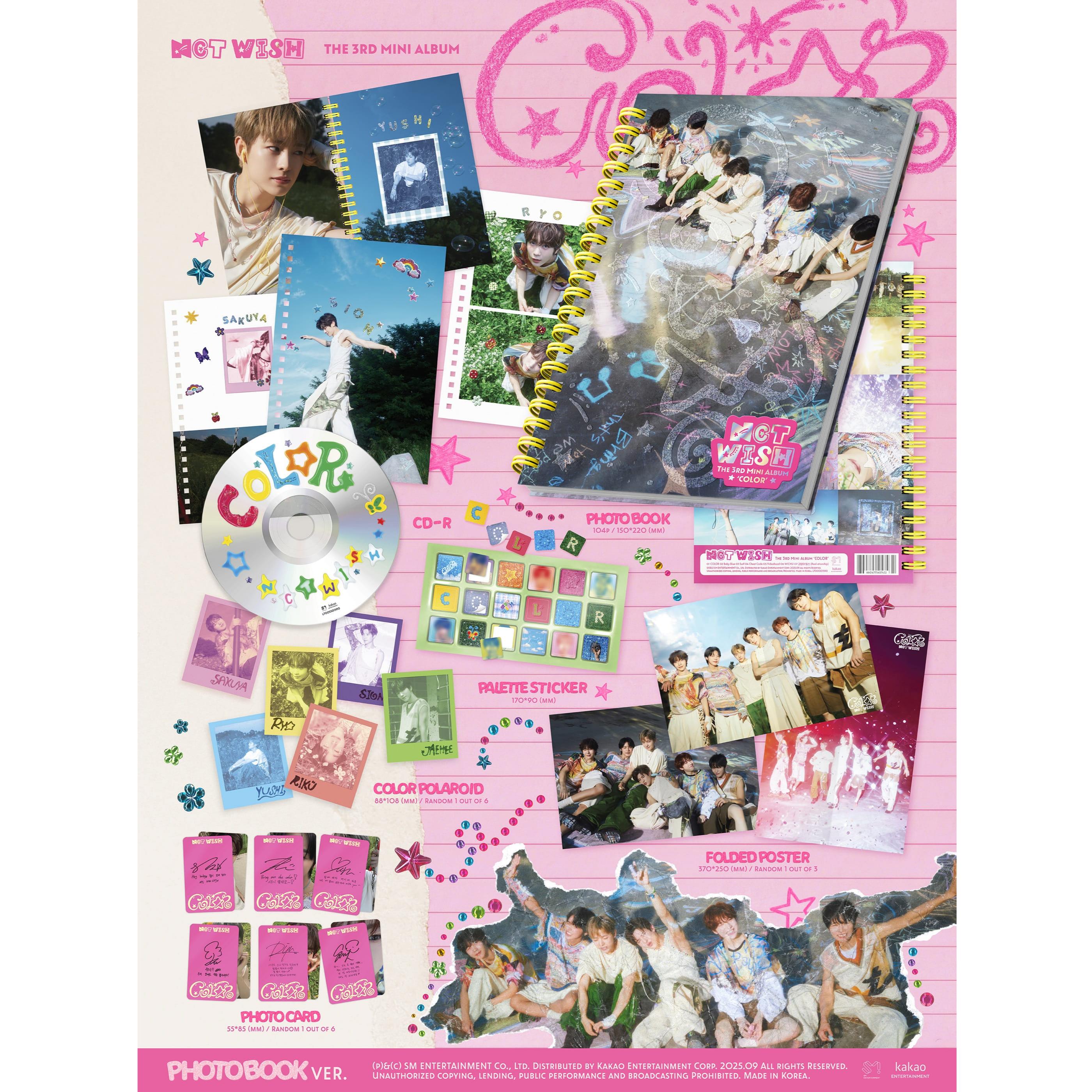 

(Фотокнига вер.) NCT WISH [COLOR] 3-й мініальбом PHOTOBOOK ver.