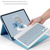 Samsung A7 Tablet Case with Detachable Bluetooth Keyboard, Magnetic Pen Holder, Leather Cover, and Mouse Compatibility.