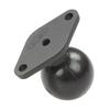 RAM Mounts RAM-238U Diamond Ball Base with 1.5-Inch C Size Ball and 2-Hole AMPS Pattern Marine Grade Aluminum for Device Holders