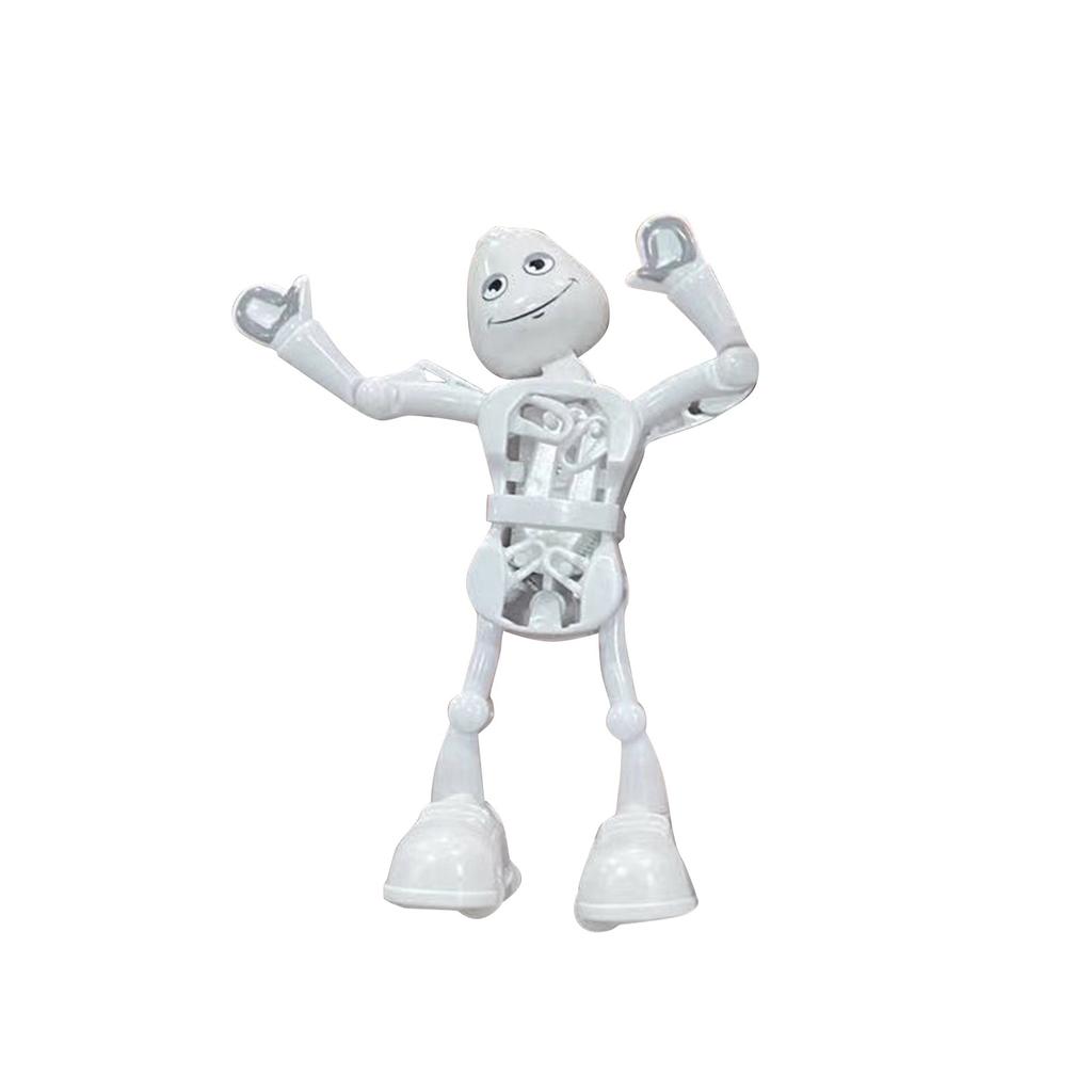 

Новинка и забавный танцующий заводной робот Детская забавная заводная милая танцующая игрушка One Size белый