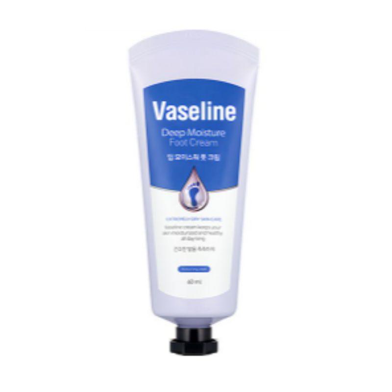 Vaseline Deep Moisture Foot Cream 60ml - Intensive Repair for Dry Cracked Heels C2Y Korean Foot Care