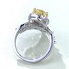 Xiancan Jewelry S925 Silver High Carbon Diamond Teardrop Crown Ring (2023 Light Luxury Design)
