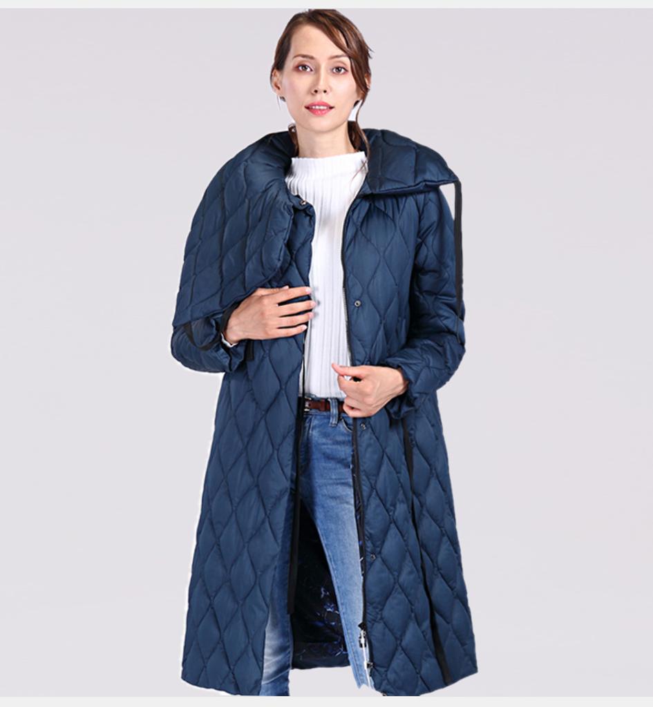 CEPRASK Толстые парки, стеганые длинные зимние куртки, женские теплые ...