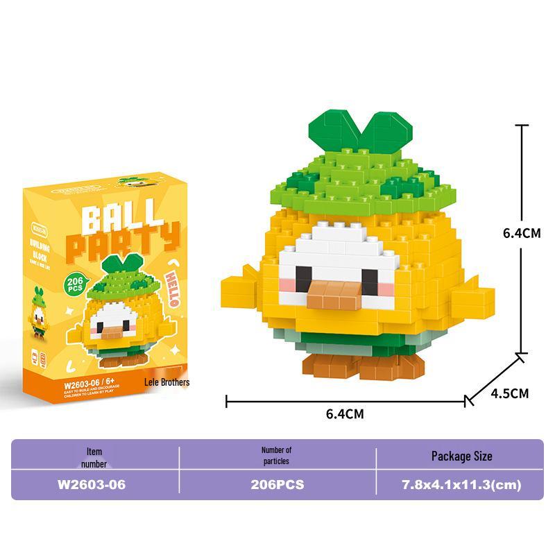 Lele Brothers Micro Building Blocks - Educational Small Animal Sets for Kids, Compatible with Lego, Boys' Toy Gifts
