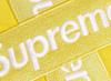 Supreme Cross Box Logo Hooded Sweatshirt Yellow