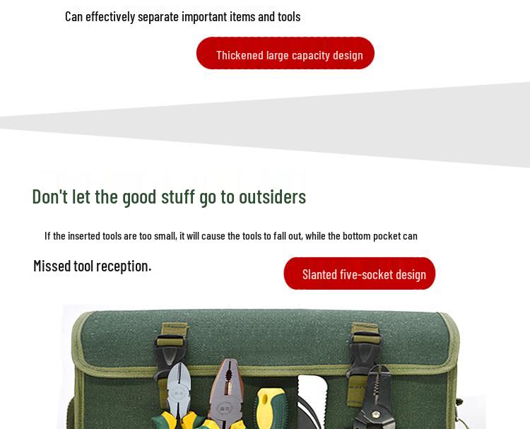 Thickened Canvas Toolkit: Wear-Resistant Carpentry, Tiling & Plumbing Messenger Bag with Multiple Pockets for Electricians.