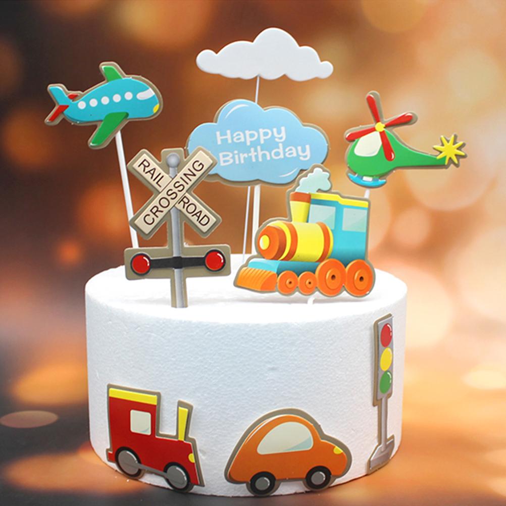 40pcs Gateau Picks Avion Traffic Light Cartoon Party Fournitures Gateau Toppers Pour La Decoration D Anniversaire Faire Des Achats En Ligne A Bas Prix Sur Joom