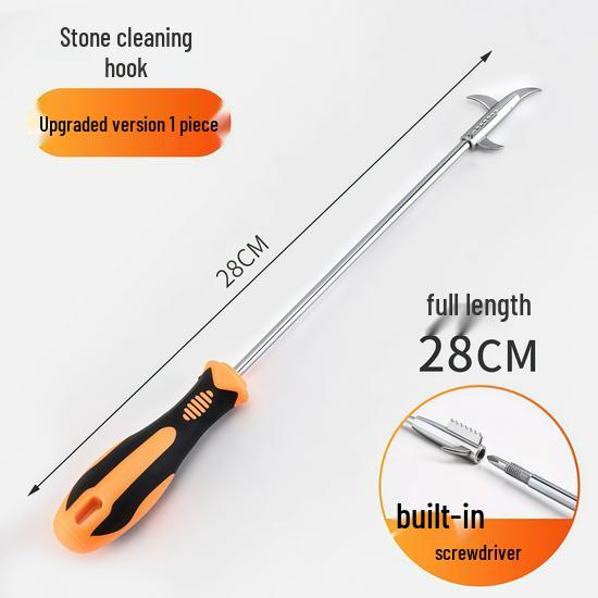 Multi-functional Stainless Steel Car Tire Stone Remover Hook