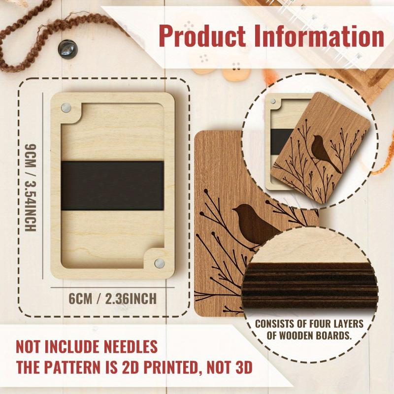 

Sewing Machine Needle Box - Magnetic Wood Case Holder For Needles, Storage Organizer Travel Sewing Supplies Essential