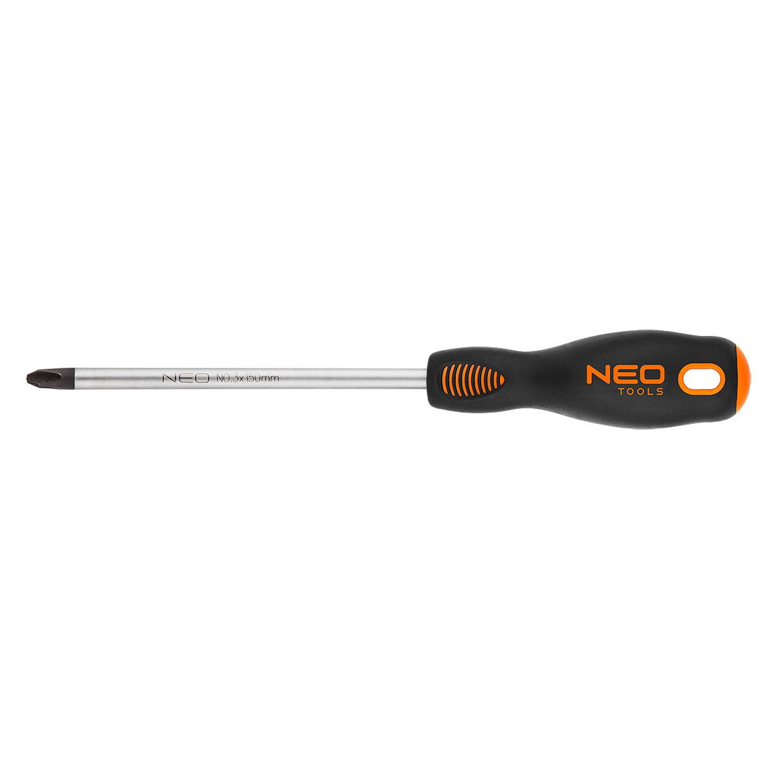 NEO - Kruiskopschroevendraaier - PH3 x 150 mm - Magnetische Punt - S2 Staal