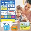 Alphabet Learning Pocket Chart Alphabet Wall Chart ABC Flashcard Learning Game, Handwriting Practice Letter Tracing, Suitable For Kids Family