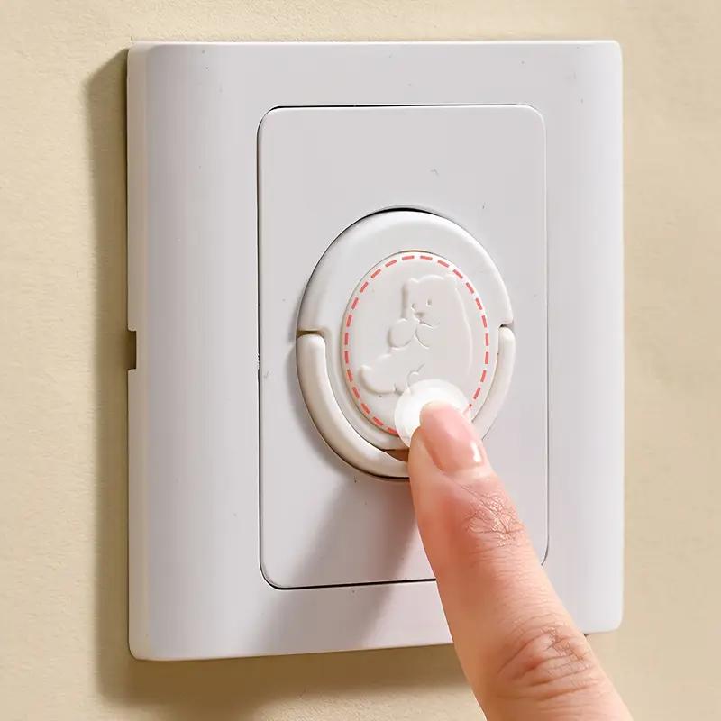 10pcs EU Childproof Socket Covers - Safety Plug Protectors with Pull Rings, Durable Outlet Guards for European Standard Sockets
