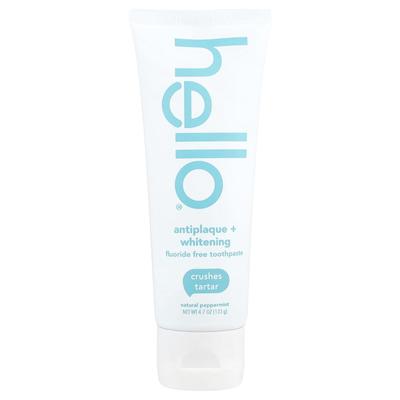 Pasta do zębów Anti-Plaque + Whitening bez fluoru, naturalna mięta pieprzowa, 4,7 uncji (133 gramów)