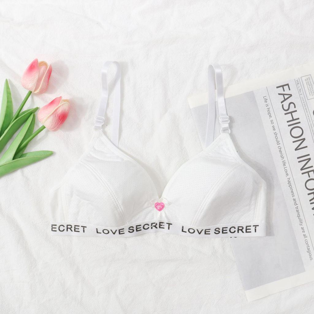 Kabelloses Baumwoll-BH-Set für Mittel- und Oberstufenschülerinnen - Bequem, dünn und stützend