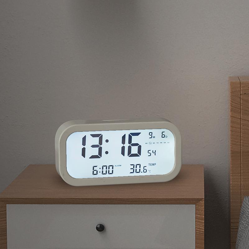 Nordic Style Clock Large Screen Multi Function Clock Alarm Clock Bedside Clock Student Children Alarm Clock