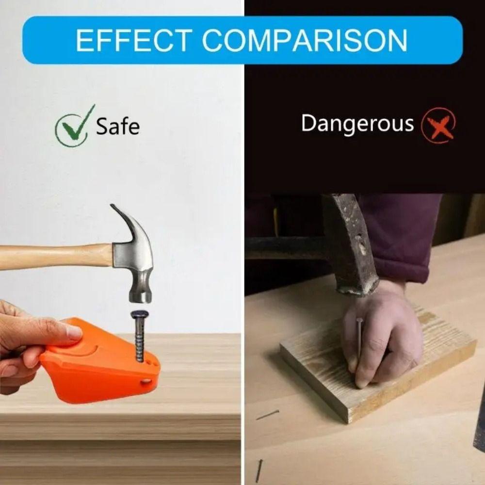 Plastic Material Anti Slip Fixer Hand Protecting Nail Fixer  Construction Work