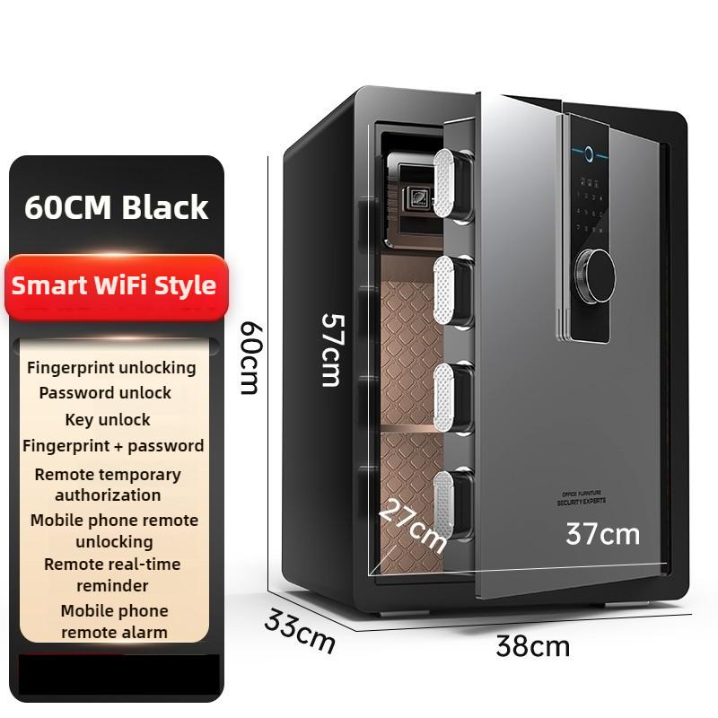 Anti-theft Alarm Digital Safe Deposit Box Small Home Office Safe Box All Steel Bedside Cabinet File Storage Rack