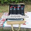 Double Layer Camping Gas Tanks Storage Bag Picnics Cassette Stove Storage Bag Baking Tray Gas Tanks Cookware Storage Bag