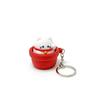 Finger Button Fidget Clicker Soft Slow Rebound Pressure Relief Keychain Fun Small Toy for Long Trip Pass Time