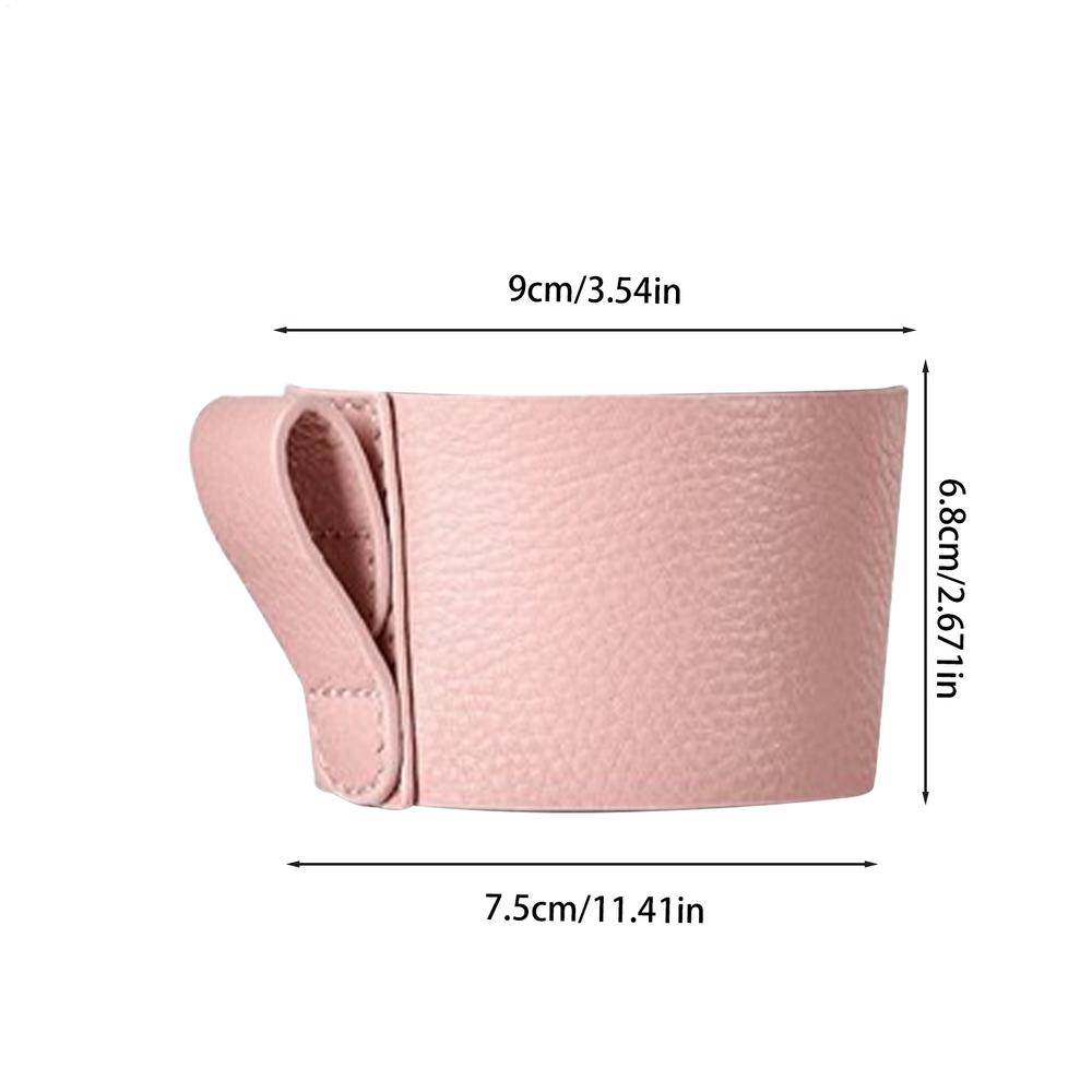 PU Leather Cup Sleeves Household Heat Insulation Anti -scald Cup Cover Non-slip Thickened Mug Water Bottle Coffee Cups Sleeve