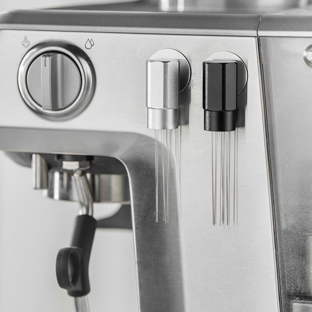 Espresso Distribution Tool Stainless Steel Needle for Espresso Stirrer Replacement with Magnetic Handle Coffee Tool