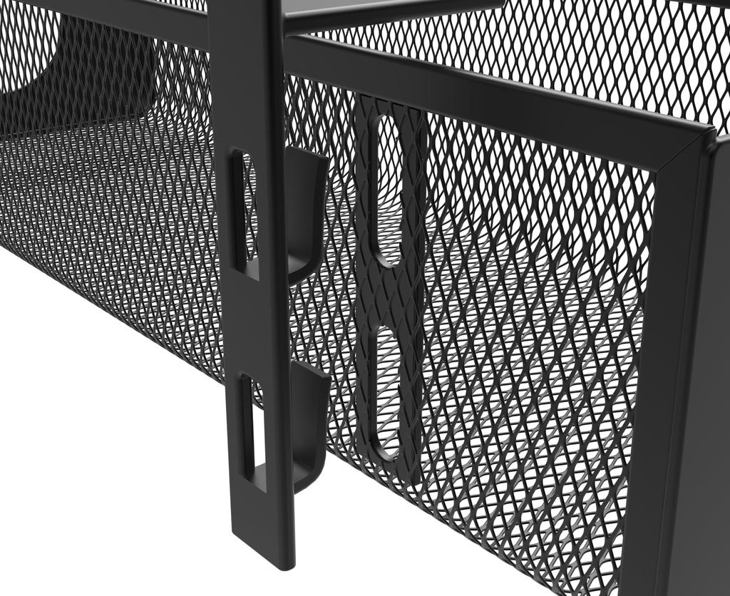 Lesimoll [Locking Type, Screwless] Cable Tray, Cable Management, Under-Desk Storage, Wire Cable Tray, Under-Table Storage Rack, Cable Tray, Cord Conce