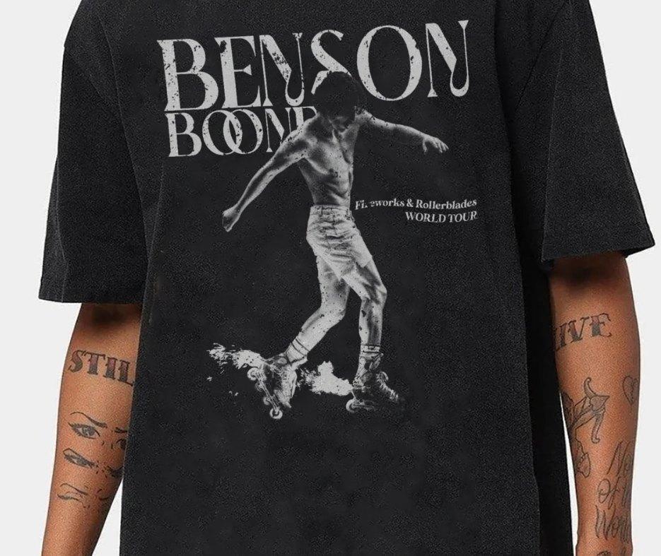 Feuerwerk und Inlineskates Benson Welttournee 2024 Shirt, Boone 2024 Konzert-T-Shirt