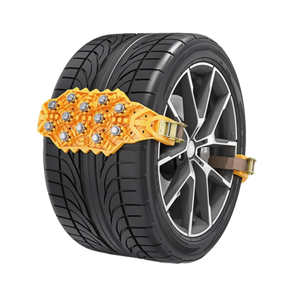 Manganese Steel Tire Chains Durable Car Tire Chains with Quick Fit Installation for Anti-skid Protection High Hardness for Easy