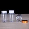5pcs 200ml Plastic Bottle With Metal Cap Transparent Plastic Dried Fruit Bottle With Cap Empty Bottle Sealed Bottle Jar