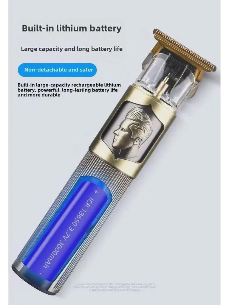 Buddha Kopf T9 Retro Elektrischer Haarschneider mit Schnitzmesser