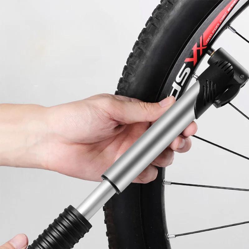 Bicycle Inflator Mini Portable MTB Bike Pump Hand Air Pump Scharder Presta Valve Basketball Football Equipment Bike Accessories