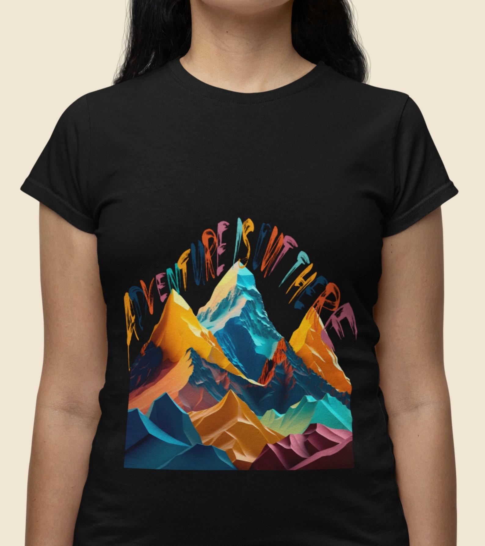 Mountain View T-Shirt: Adventure Outdoors Cotton Tee S