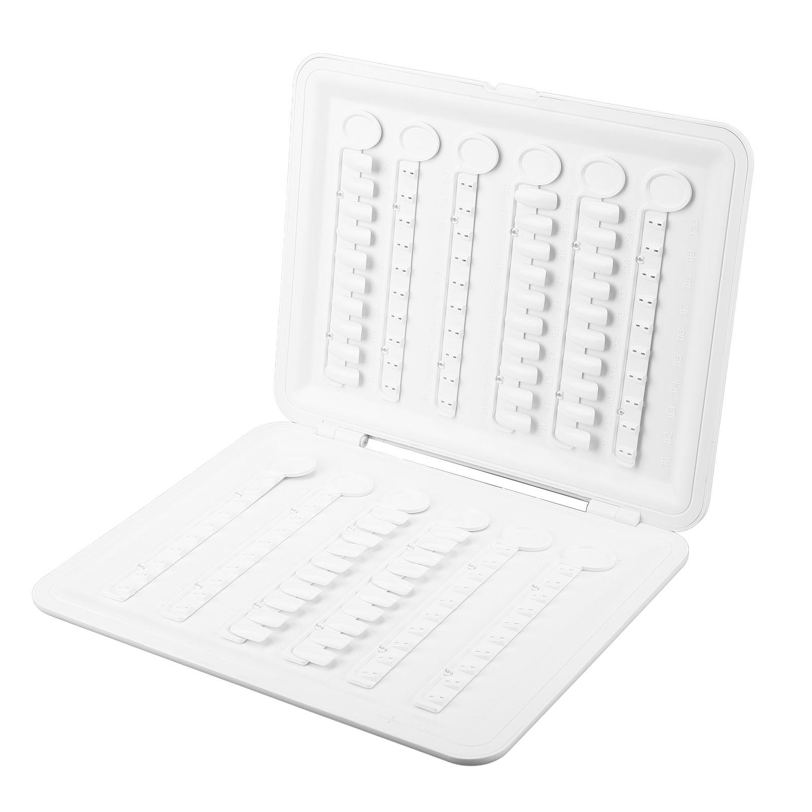 

Книга-палитра для лаков на 120 цветов, разборная, на кнопках, книга для демонстрации лаков с 120 шт. типсов, белая для