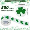 Shamrock Stickers St. Patrick's Day Shamrock Decals Adhesive Seal Labels For Irish Holiday Family Party DIY Lovers Classroom