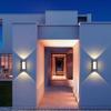Led Modern Outdoor Lighting Ip65 Porch Wall Lamp Aluminum Upper and Lower Decorative Lighting Outdoor Wall Lamp