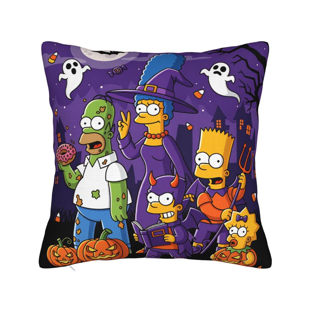 Funny SSimpsons Pop Art Quotes Pillow Case Comfy Pillow Cover For Sofa Home Decor Retro Trendy Pillowcases