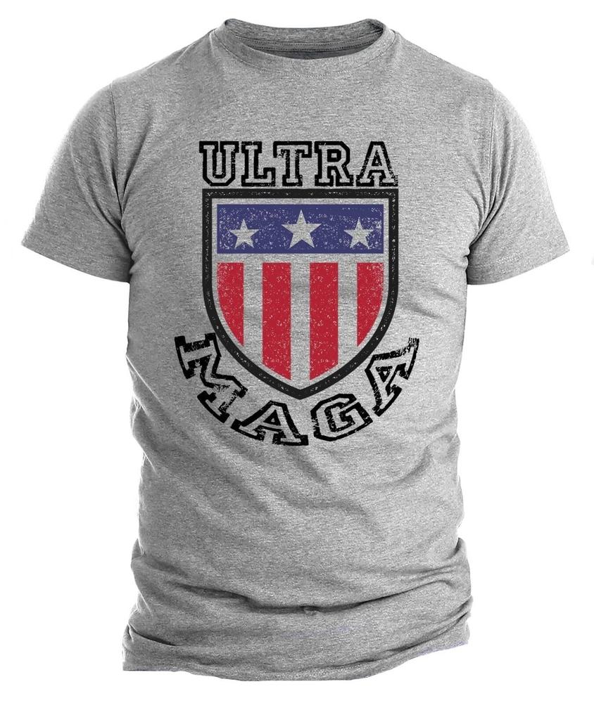 Ultra MAGA Anti Biden Funny Tshirt Political Shirts Trump 2024 USA Flag S