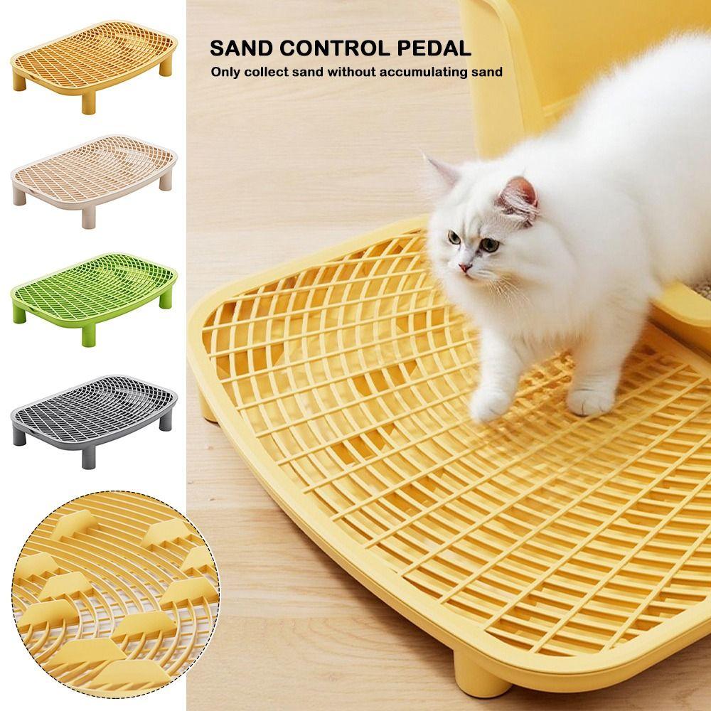 Heightened Pet Cat Litter Mat Plastic Cat Litter Trapping Mat Indoor
