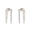 Mori Style Geometric Chain Earrings: Trendy, Fresh, and Simple Design for Women