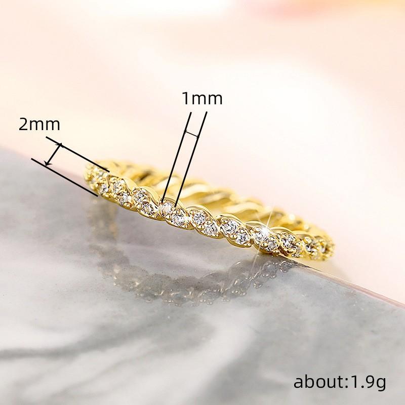 New Trendy Instagram Style Ring European and American Fashion Thread Fine Ring Simple and Personalized Tail Ring