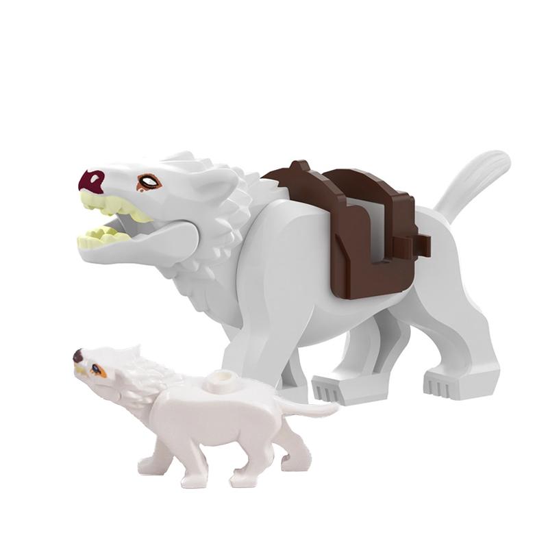 MOC Farm Zoo Animal Building Blocks Crocodile Shark Dolphin Chimpanzee Cow Leopard Educational Game Accessories Bricks Kids Toys