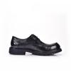 Men's British Style Genuine Leather Lace-up Round Toe Shoes - Casual & Business Formal with Thick Sole, Retro Design.