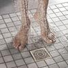10 x 10 cm / 3.94 x 3.94 in Shower Drain Kit Square Drain Strainer Classic Floor Strainer  Toilet