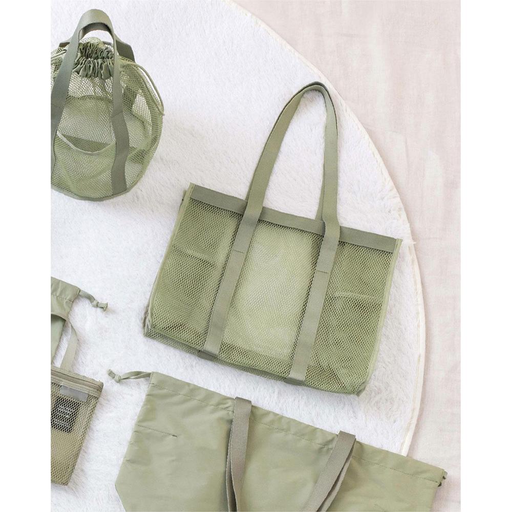 Roztomilá velká multifunkční síťovaná prodyšná taška do tašky Volný čas Cestování Velkokapacitní úložná taška Nákupní taška Domácí organizér taška