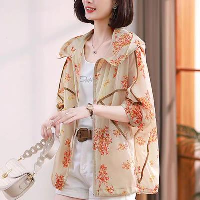 Fashion Printede Pockets Spliced Hooded Shirts Women's Clothing Spring Summer New Loose All-match Tops Commuter Blouses