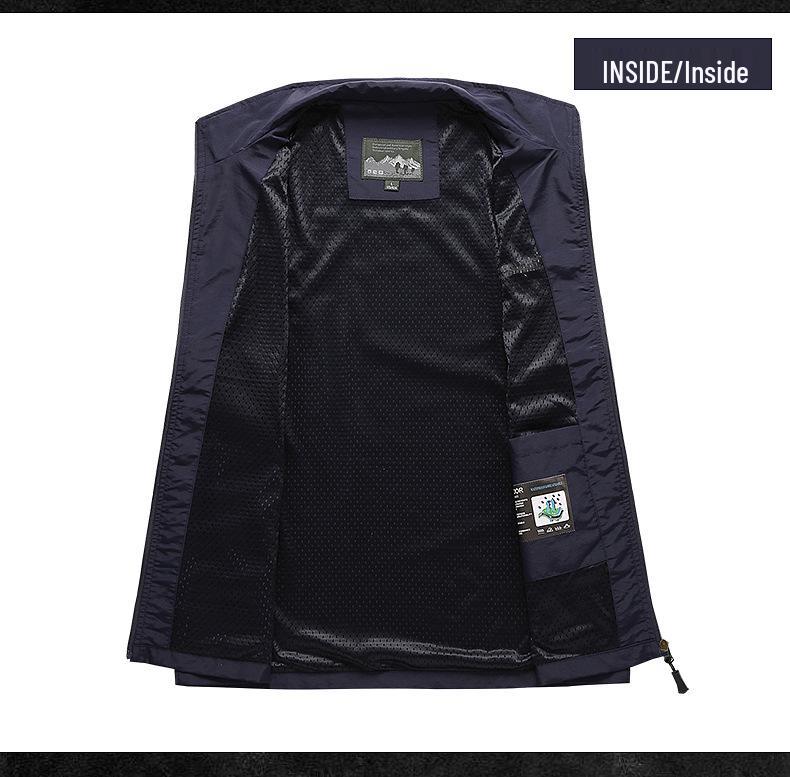 Letní venkovní sportovní vesta: Prodyšný jednobarevný top pro rybaření a cyklistiku s vlastní výšivkou