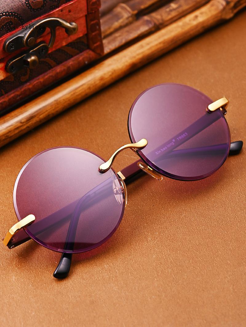 

High Performance UV400 Protection Small Round Sunglasses Vintage Metal Punk Shades Colorful Eyewear for Men Women